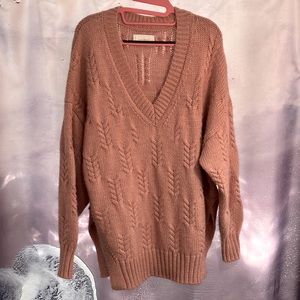 Lucky Brand Pink V-neck Sweater Sm